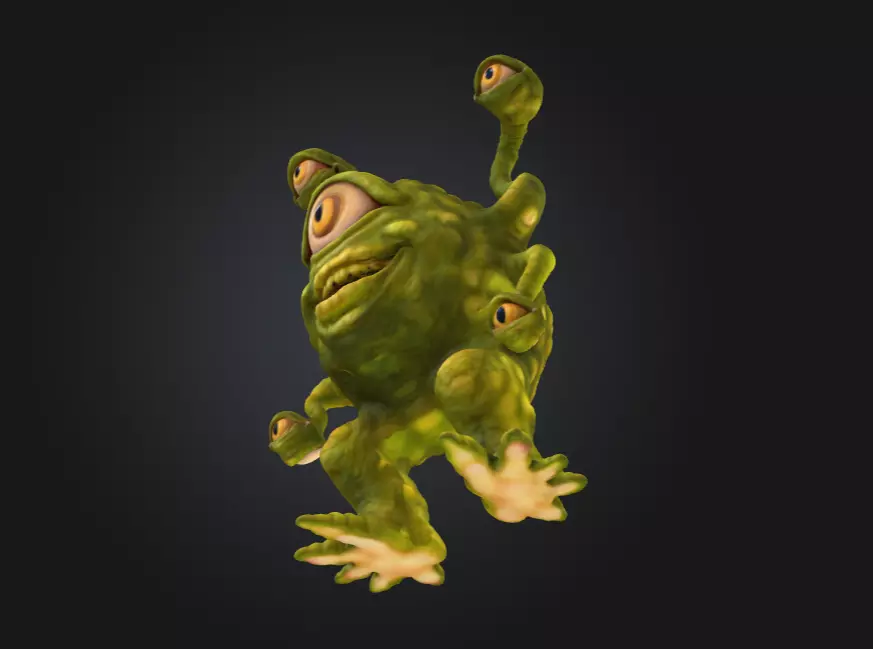 Gleeful Cyclops Low-poly 3D model_13