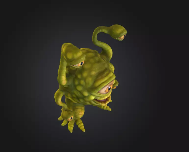 Gleeful Cyclops Low-poly 3D model_10