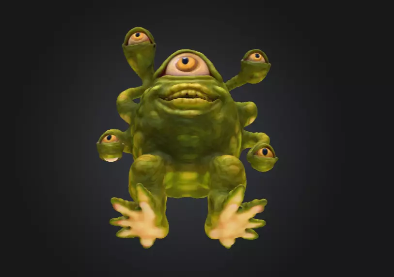 Gleeful Cyclops Low-poly 3D model_11
