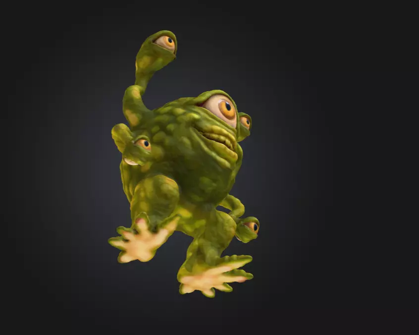 Gleeful Cyclops Low-poly 3D model_12