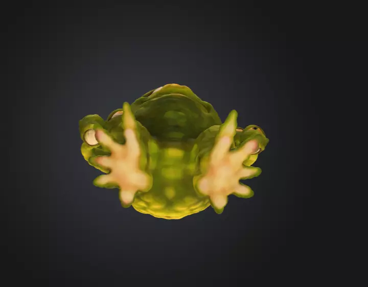 Gleeful Cyclops Low-poly 3D model_15