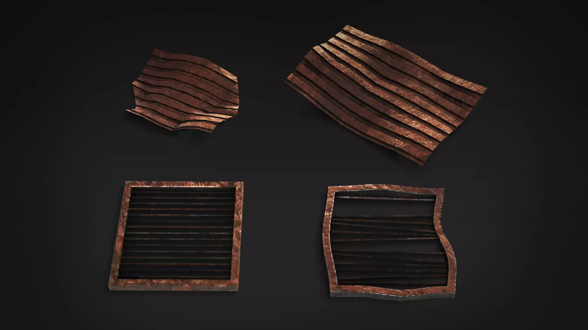 Rusty Industrial Scrap Debris Pack - 39 Assets PBR Game Ready Low-poly 3D model_11