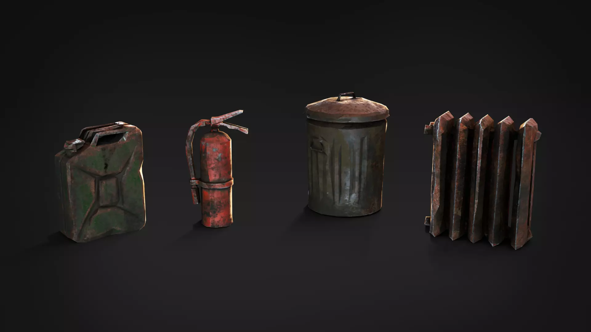 Rusty Industrial Scrap Debris Pack - 39 Assets PBR Game Ready Low-poly 3D model_7