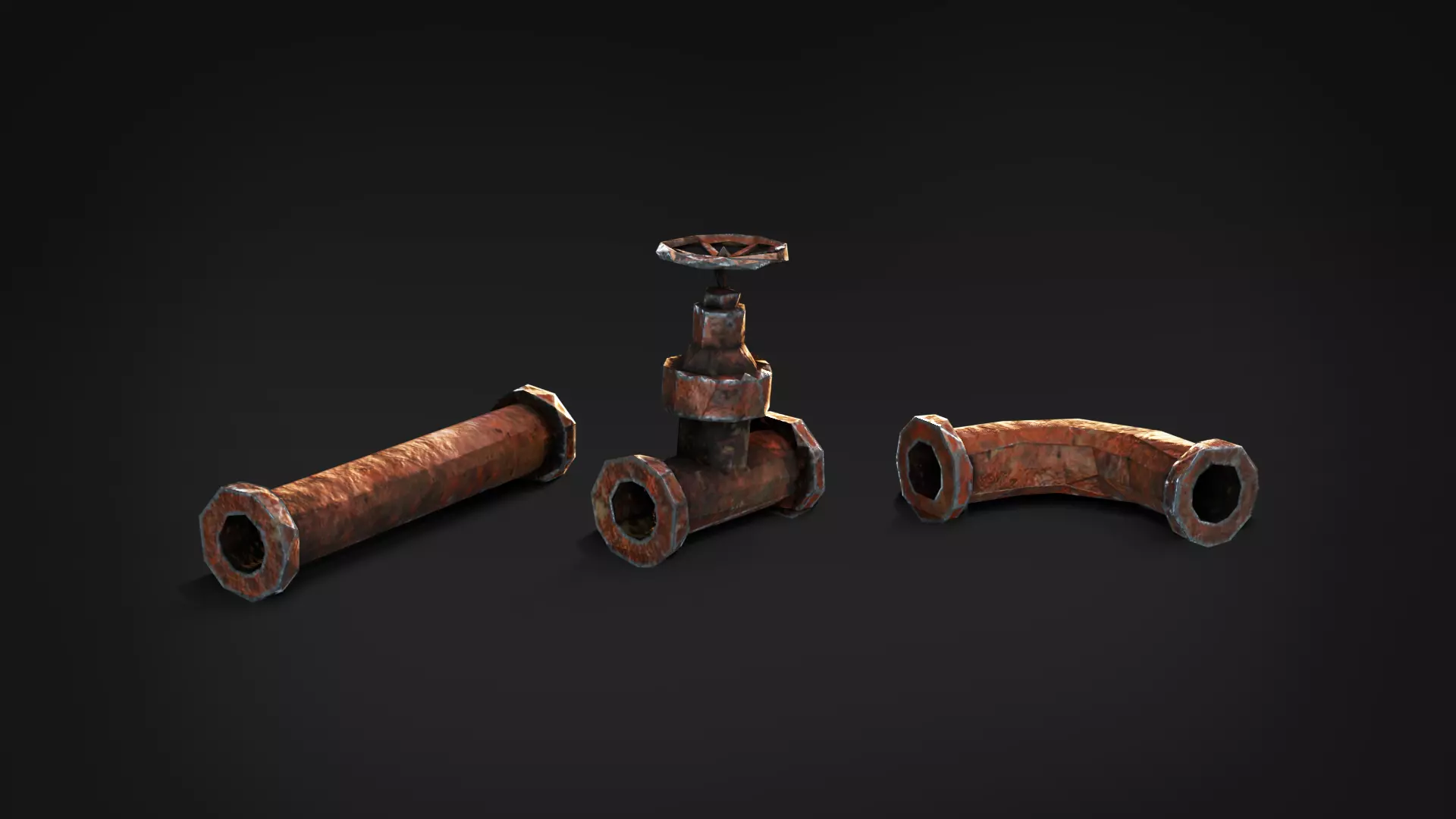Rusty Industrial Scrap Debris Pack - 39 Assets PBR Game Ready Low-poly 3D model_8