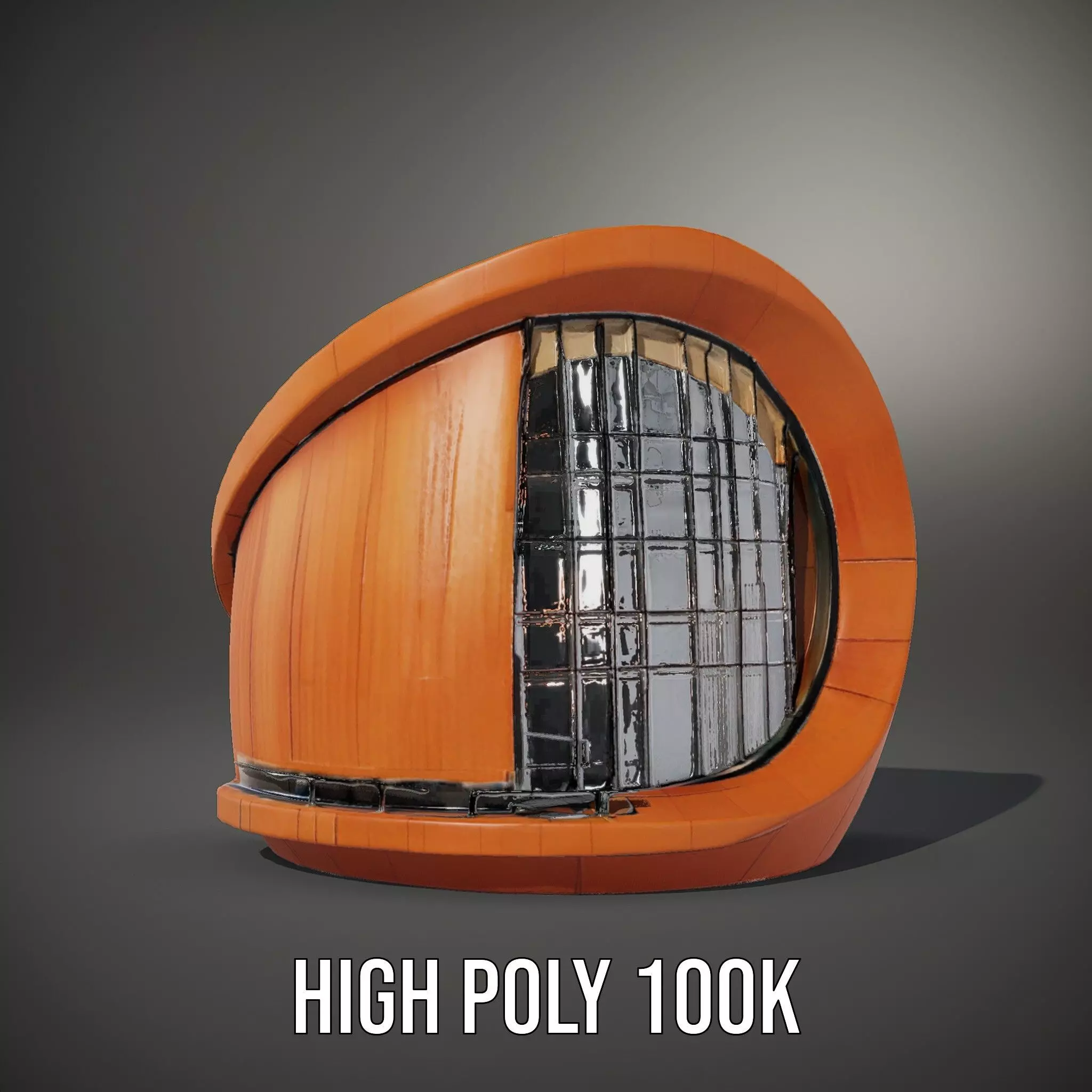 Modern Copper Building model pack Low-poly 3D model_8