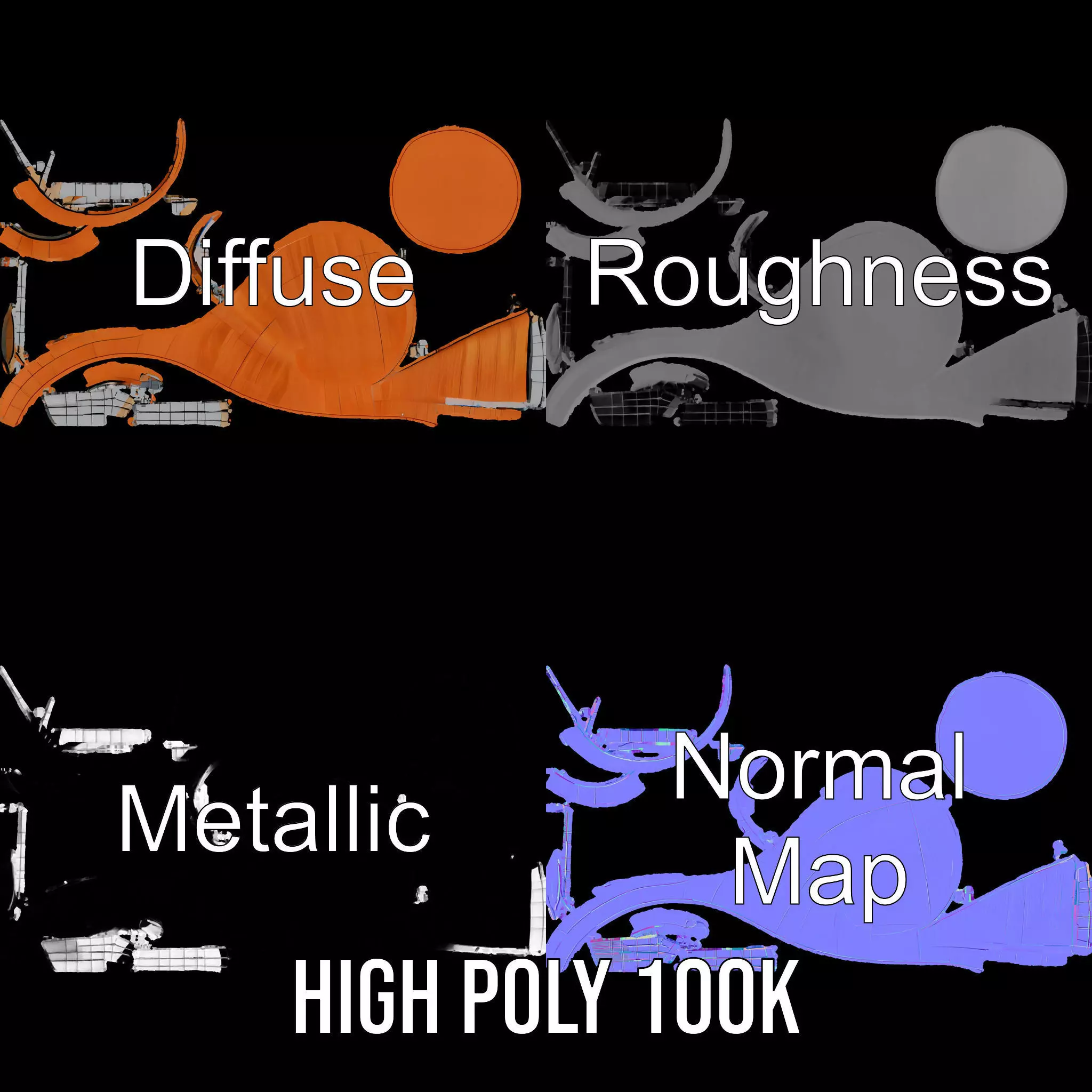 Modern Copper Building model pack Low-poly 3D model_3