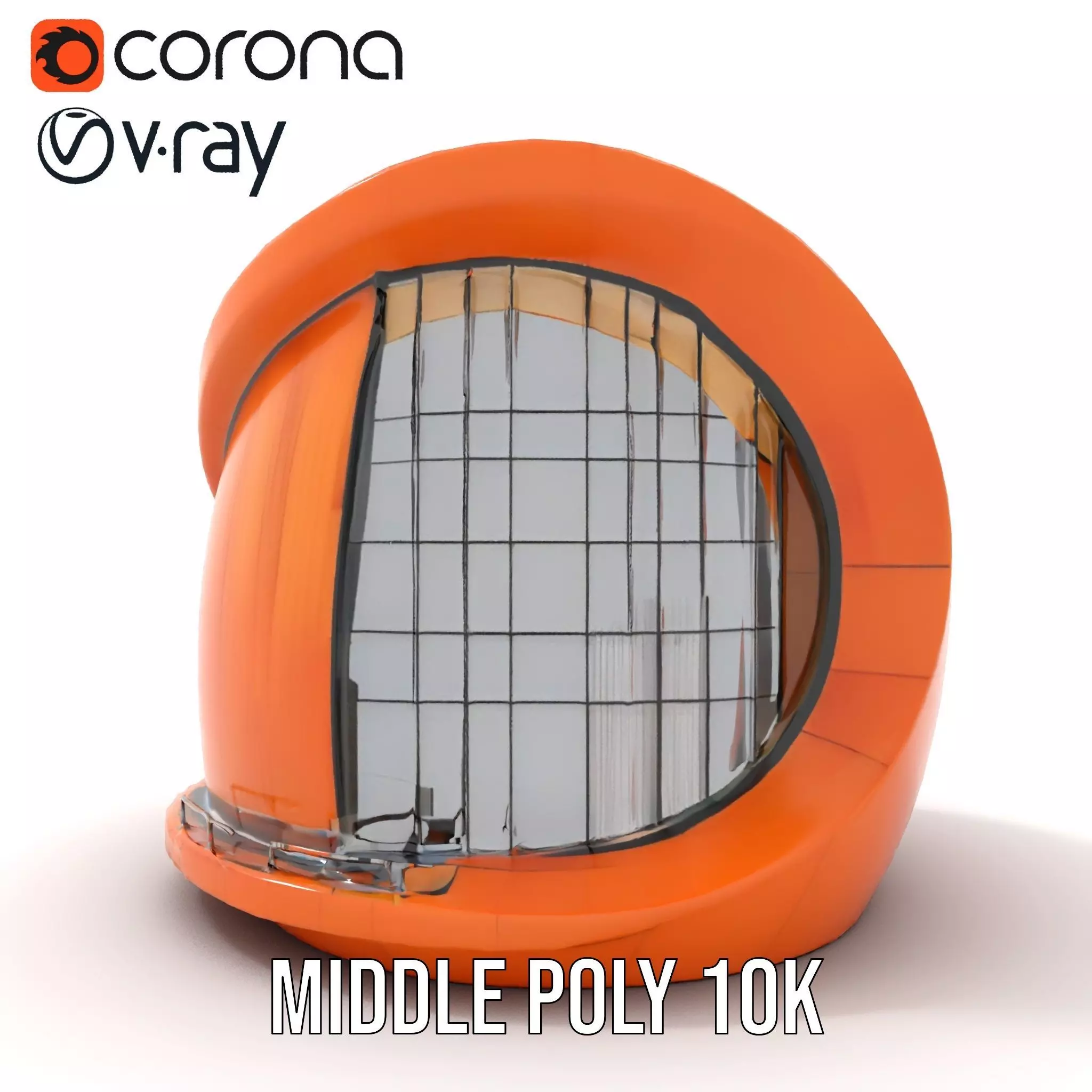 Modern Copper Building model pack Low-poly 3D model_13