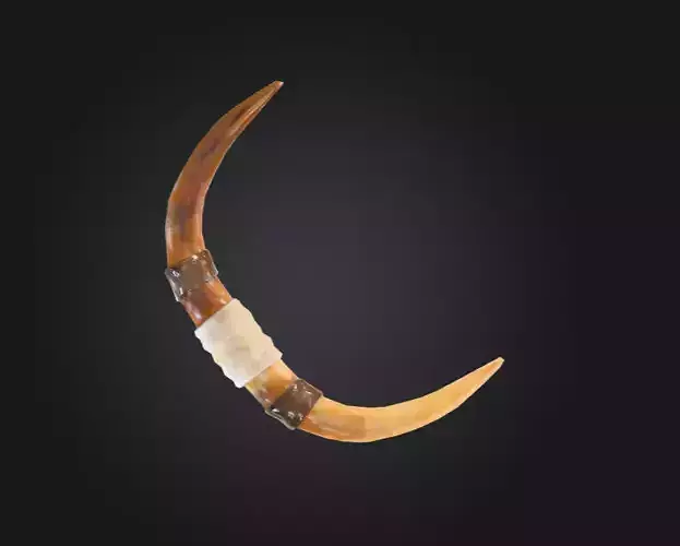 Car RoofTop Horn Ornament Low-poly 3D model 2