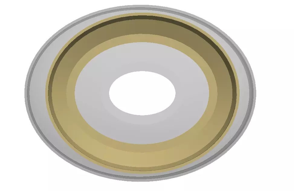Glow Bowl 3D Model High Low Poly Transparent Gold Base Low-poly 3D model_17