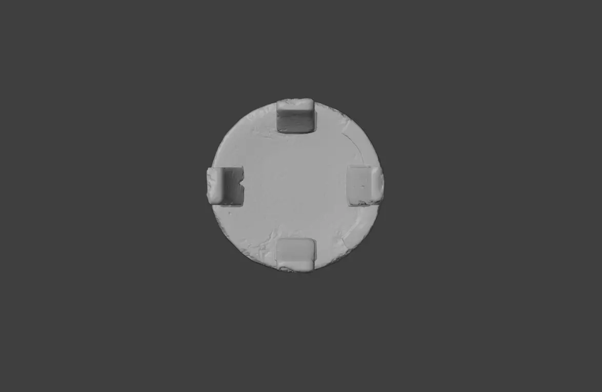 Runic Wooden Stand Low-poly 3D model_16