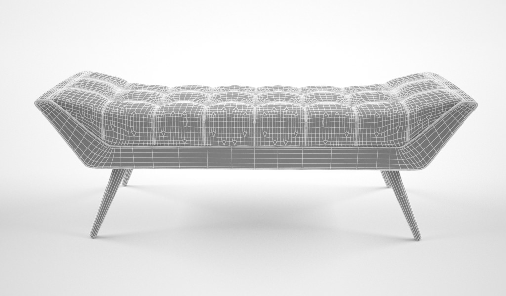 Jonathan Adler Whitaker bench 3D model_3