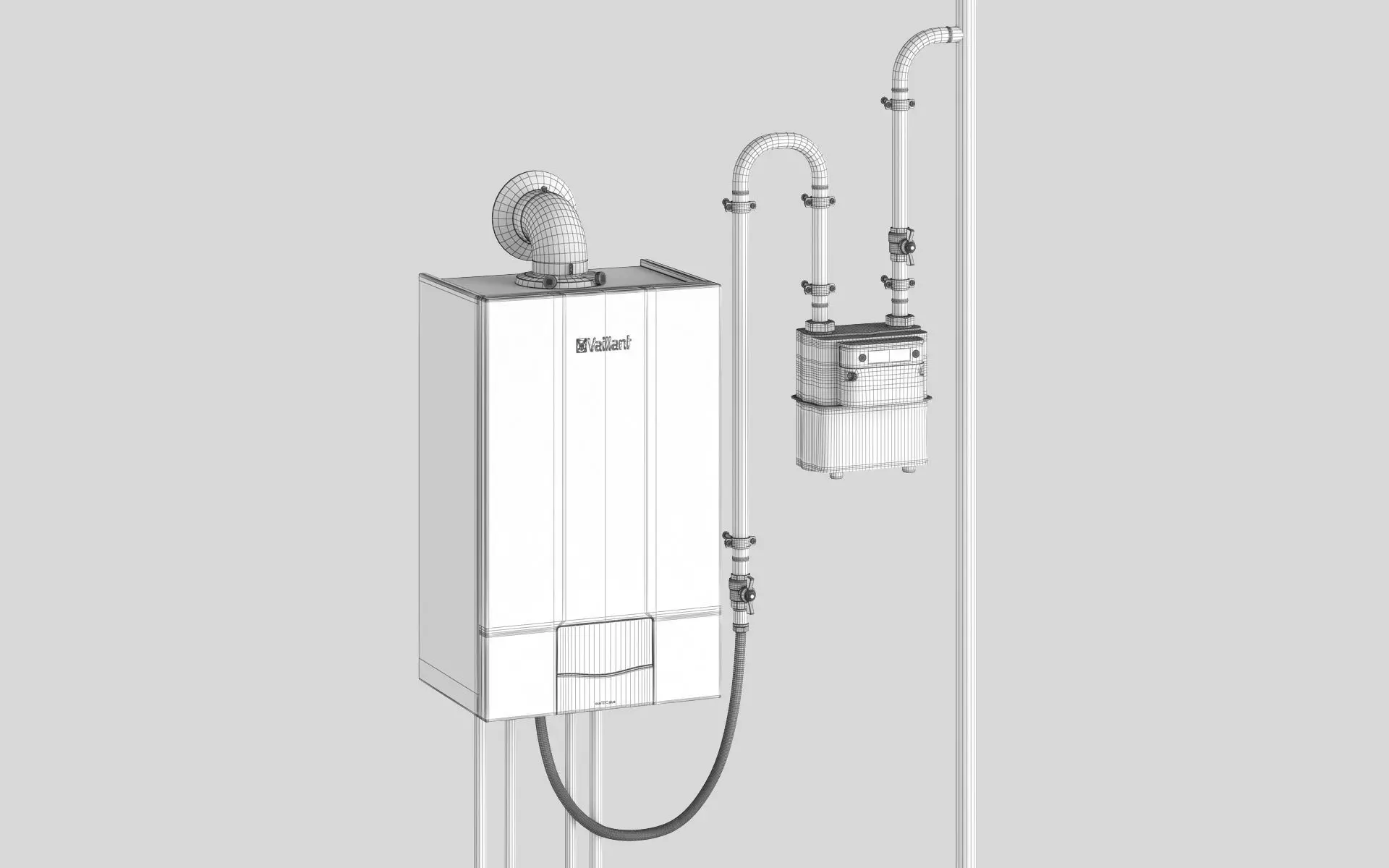 Home heating system kit 3 3D model_40