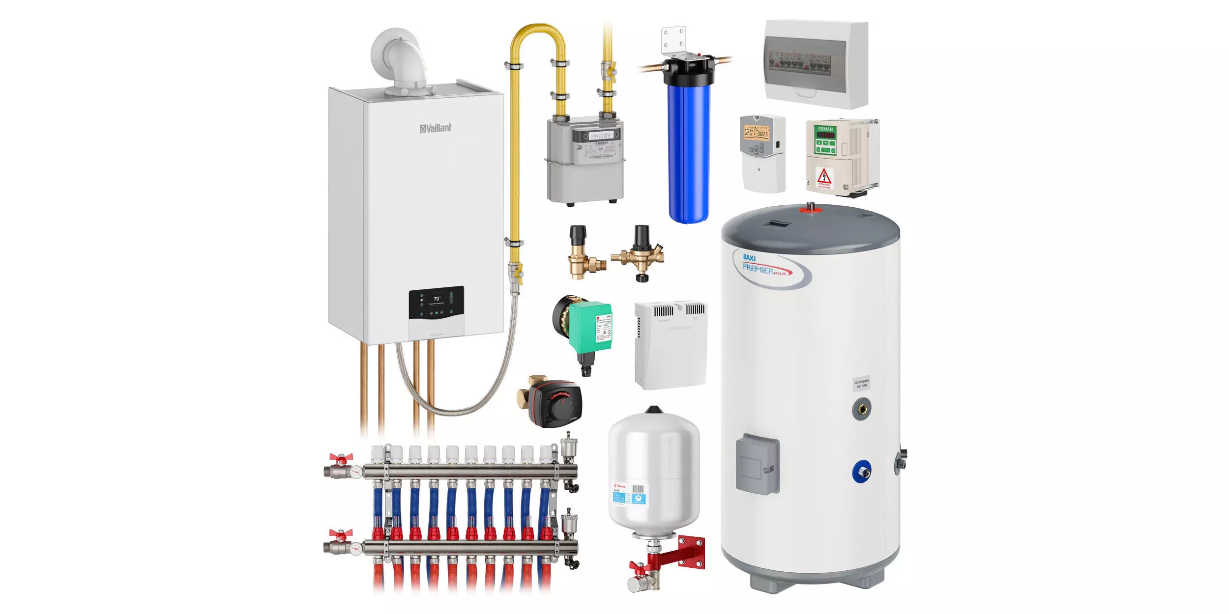 Home heating system kit 3 3D model_0