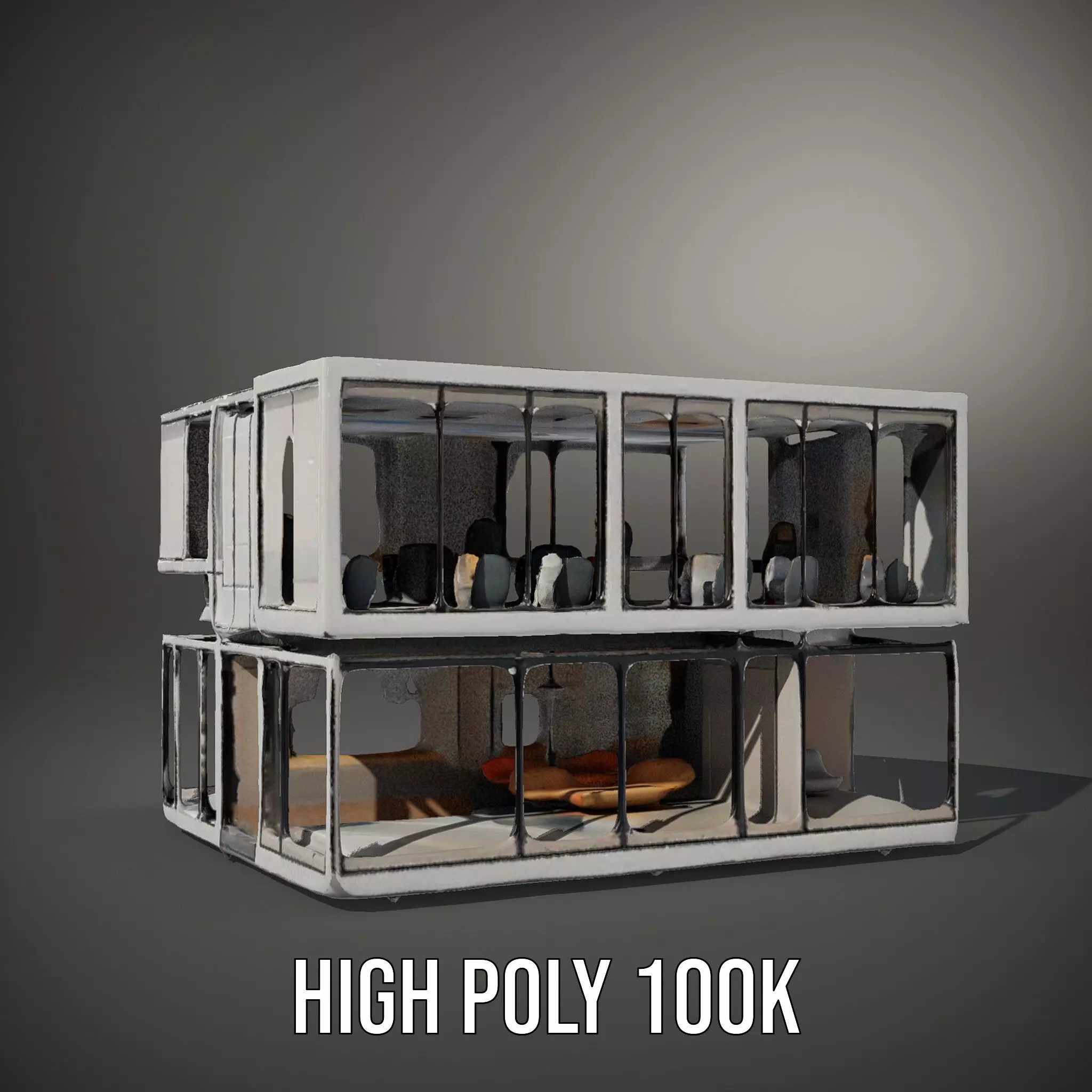 Modern Glass Building model pack Low-poly 3D model_8