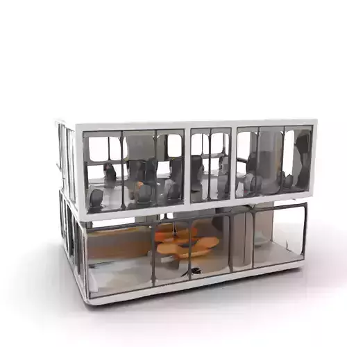 Modern Glass Building model pack Low-poly 3D model