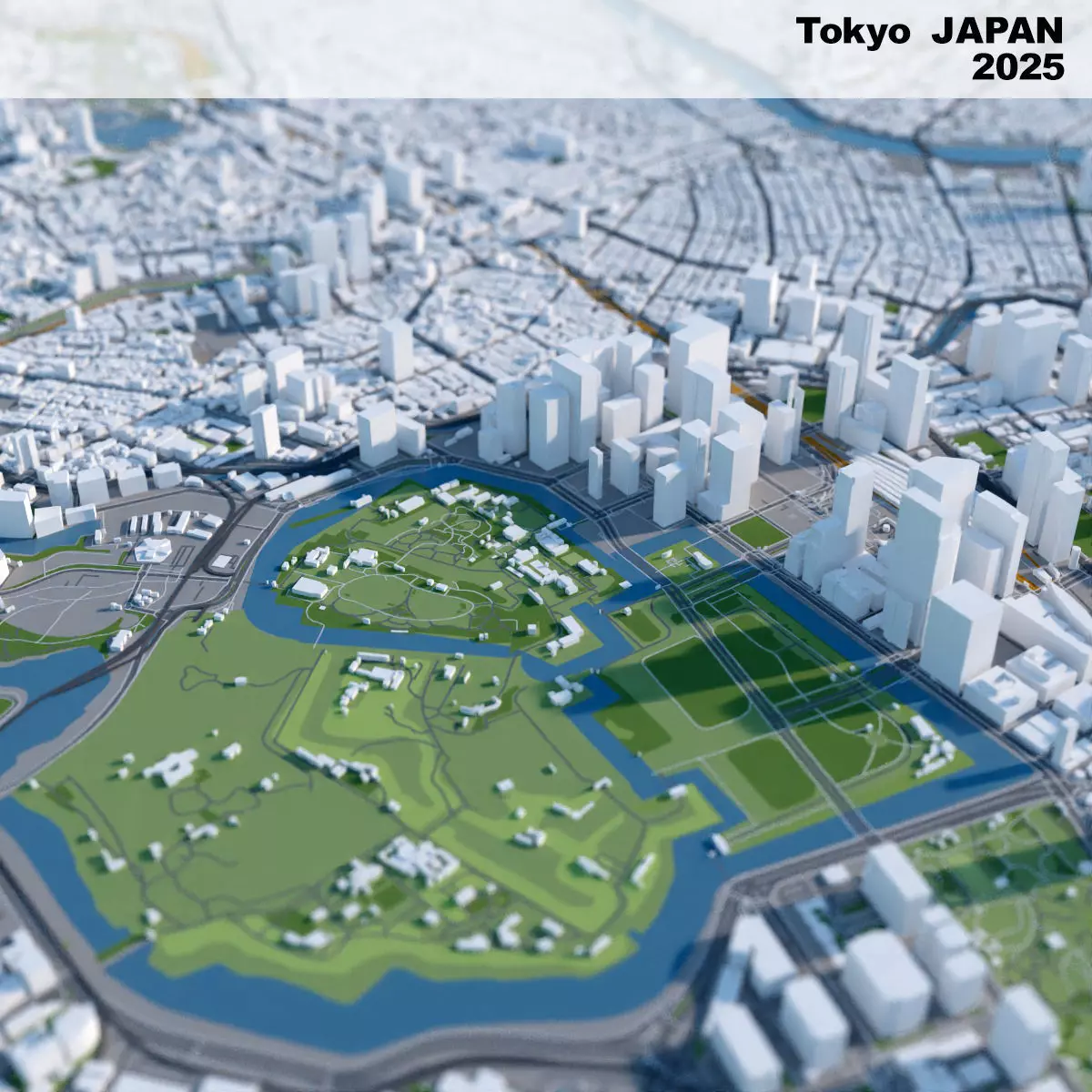 Tokyo City Japan 3D 3D model_0