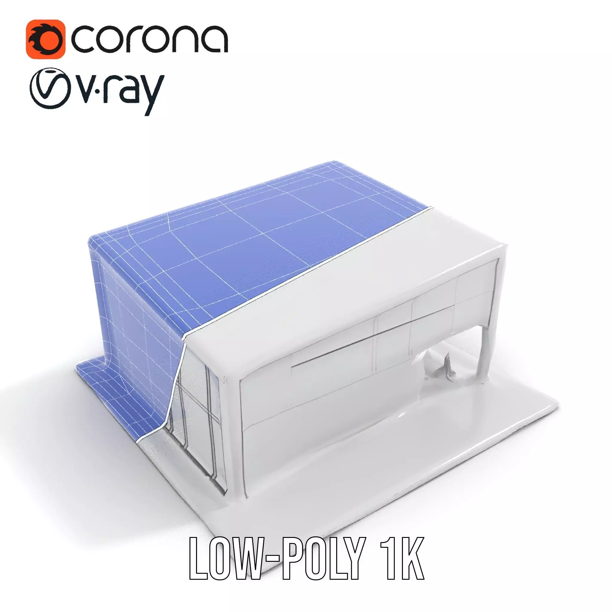 Contemporary Glass Facade model pack Low-poly 3D model_14