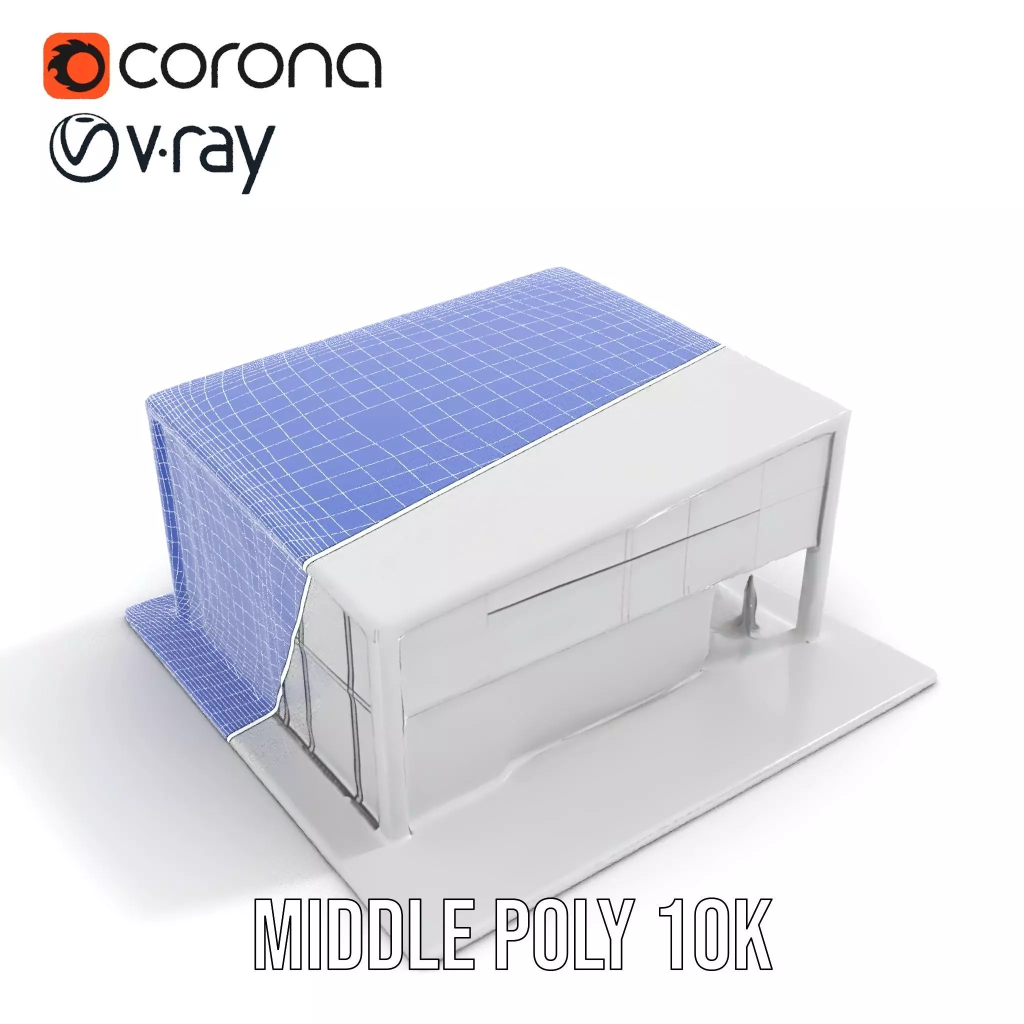 Contemporary Glass Facade model pack Low-poly 3D model_27