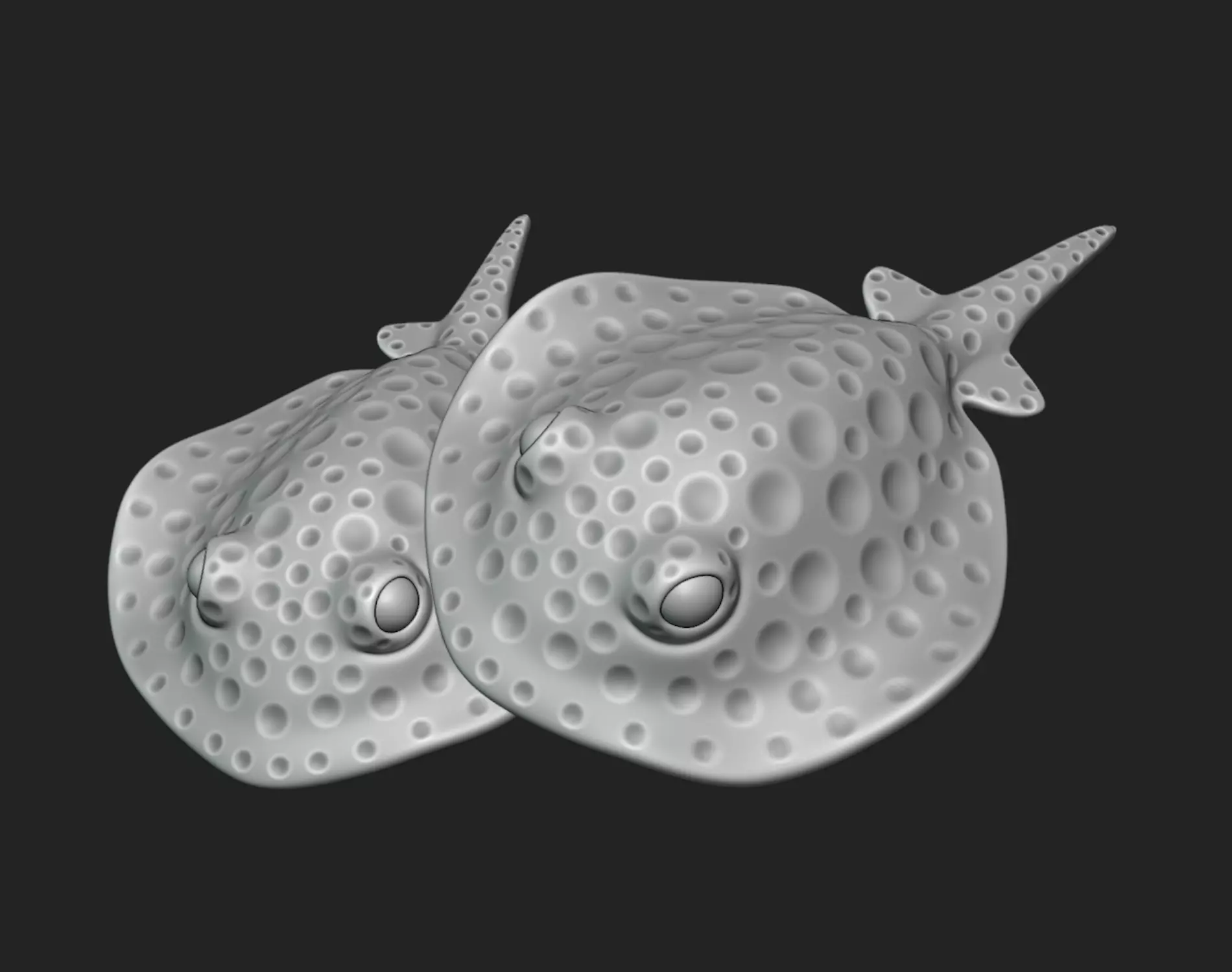 Stingray Underwater Creature Ocean - 3D Printable Model 3D print model
