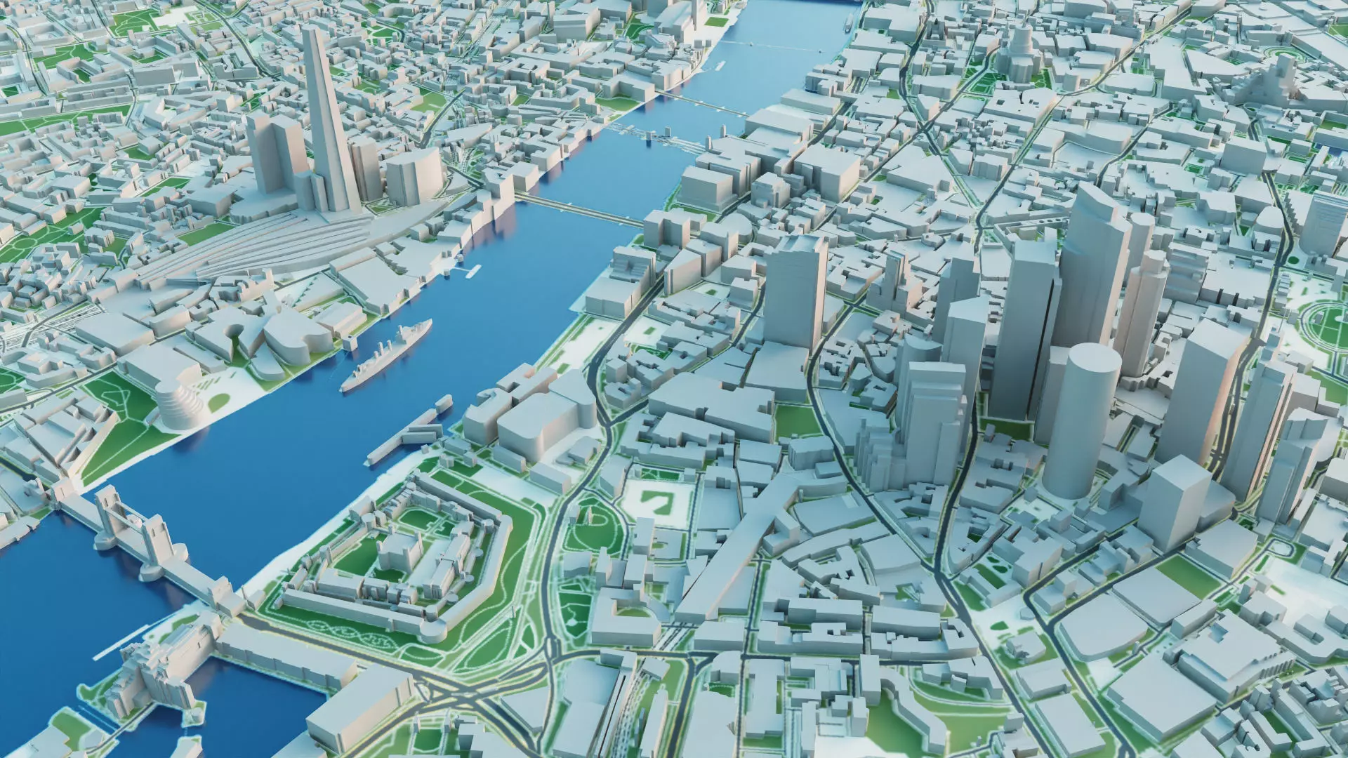 London City 3D Model 3D model_4