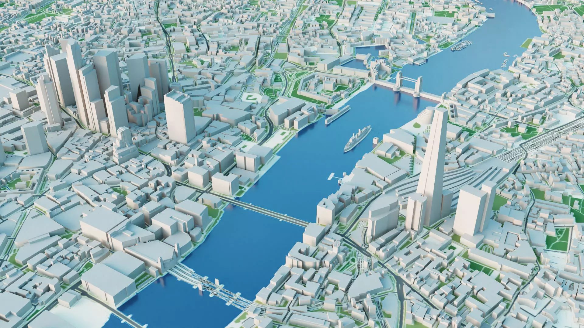 London City 3D Model 3D model_3