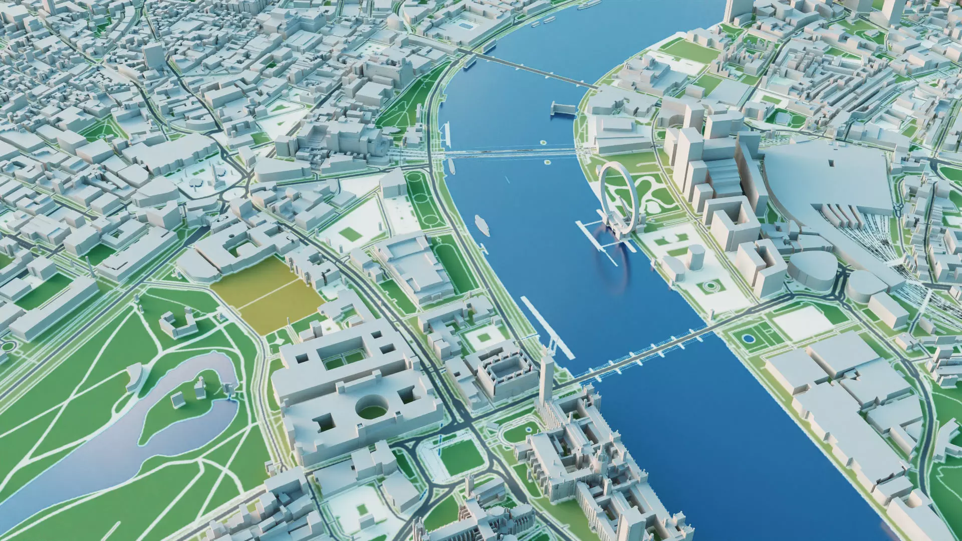 London City 3D Model 3D model_1