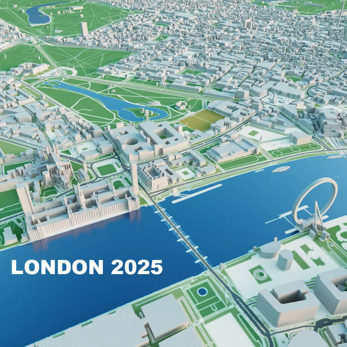 London City 3D Model 3D model_0