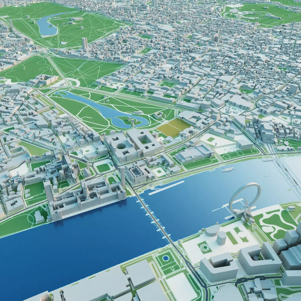 London City 3D Model 3D model_11