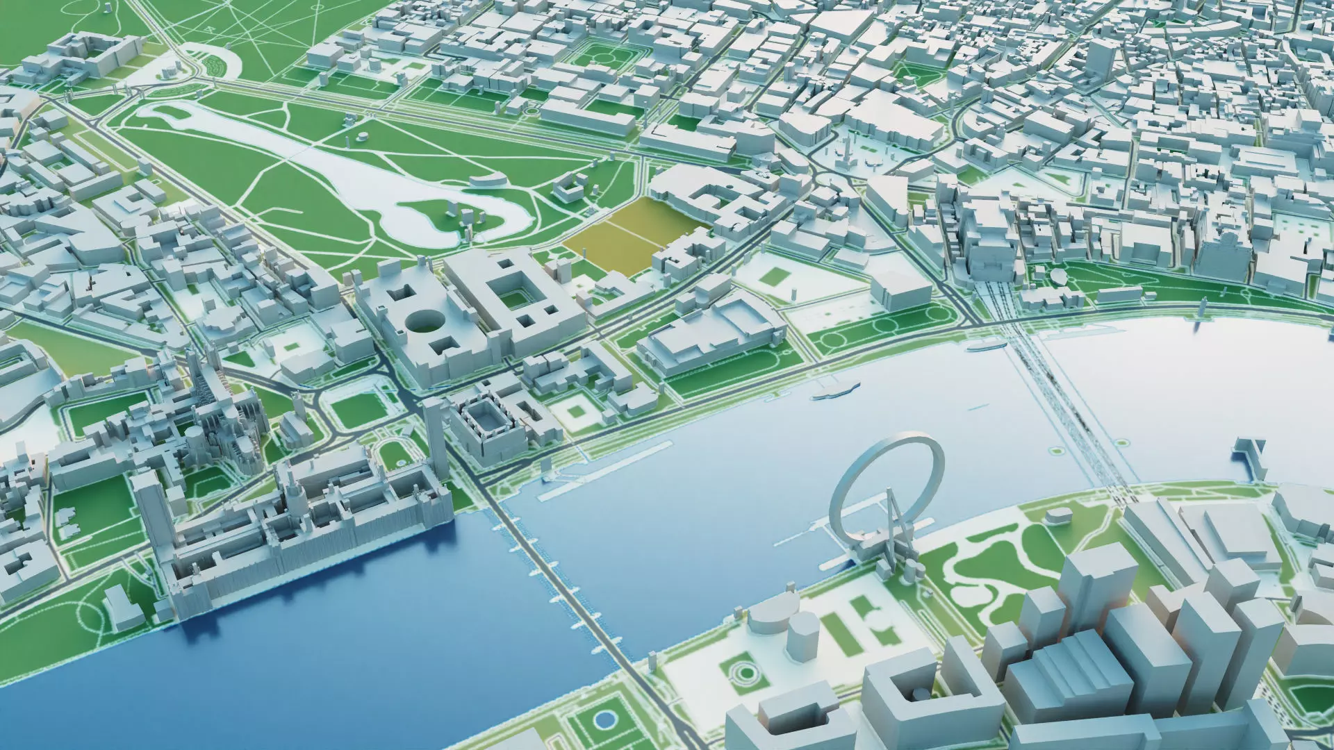 London City 3D Model 3D model_2