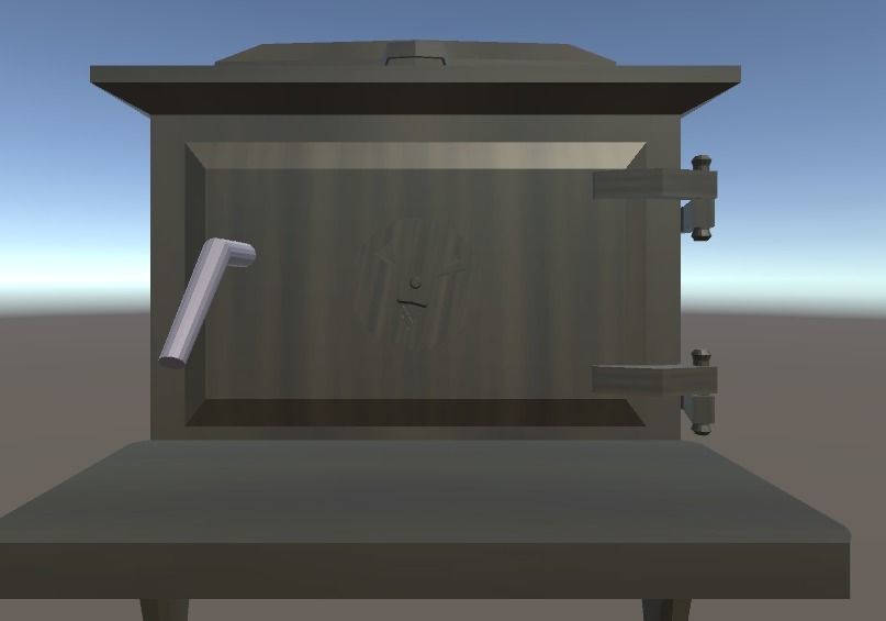 Samll Cast Iron Wood burning Stove Free low-poly 3D model