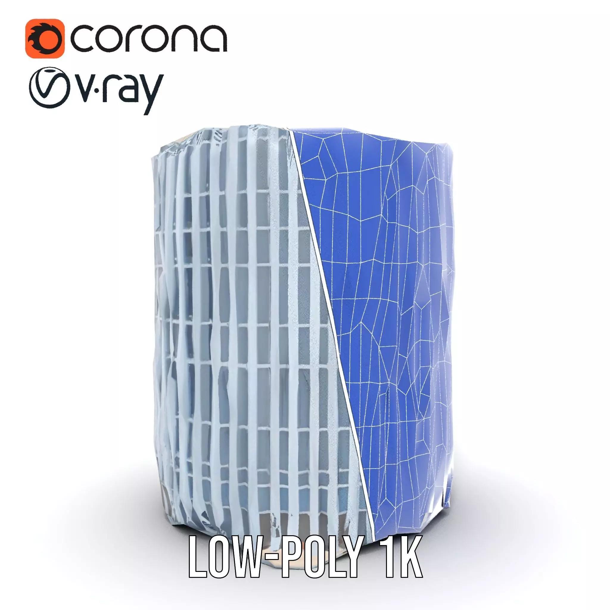 Futuristic Skyscraper Glass model pack Low-poly 3D model_27