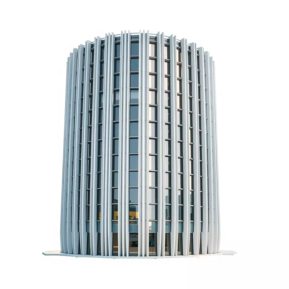 Futuristic Skyscraper Glass model pack Low-poly 3D model_2