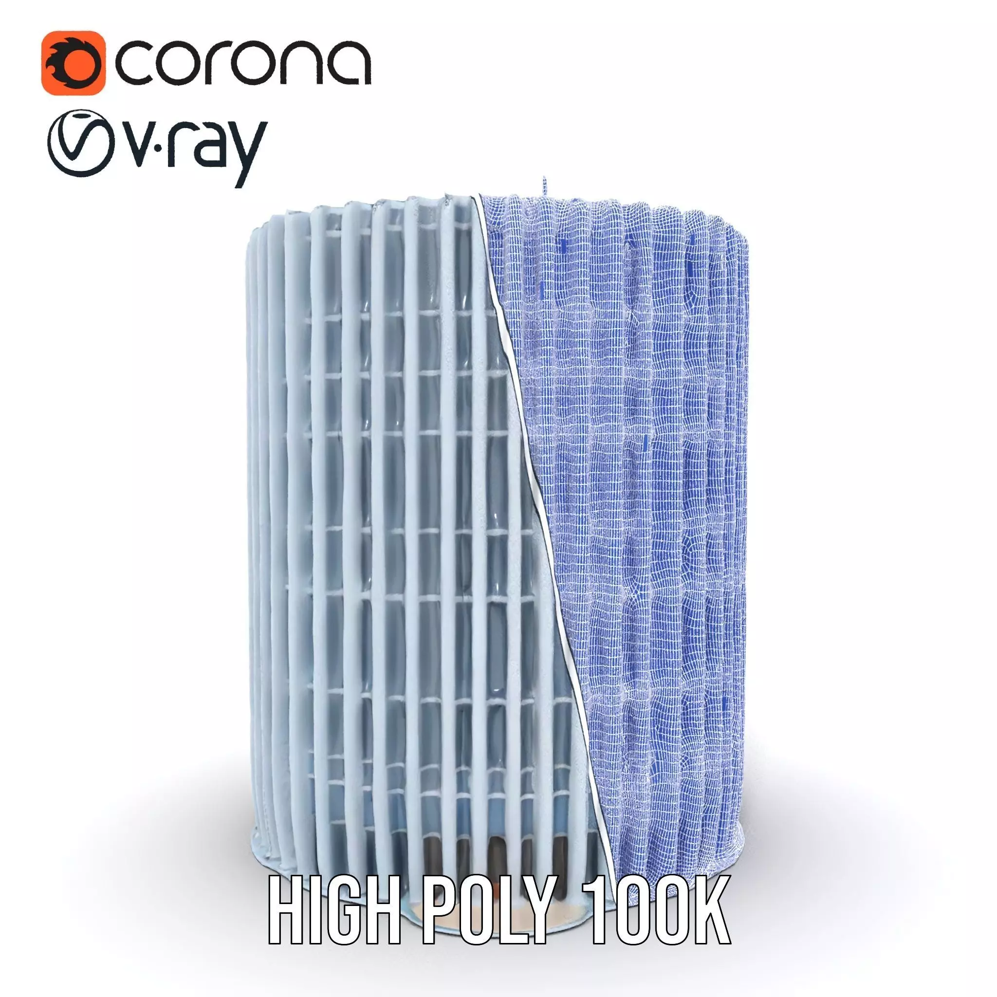 Futuristic Skyscraper Glass model pack Low-poly 3D model_34