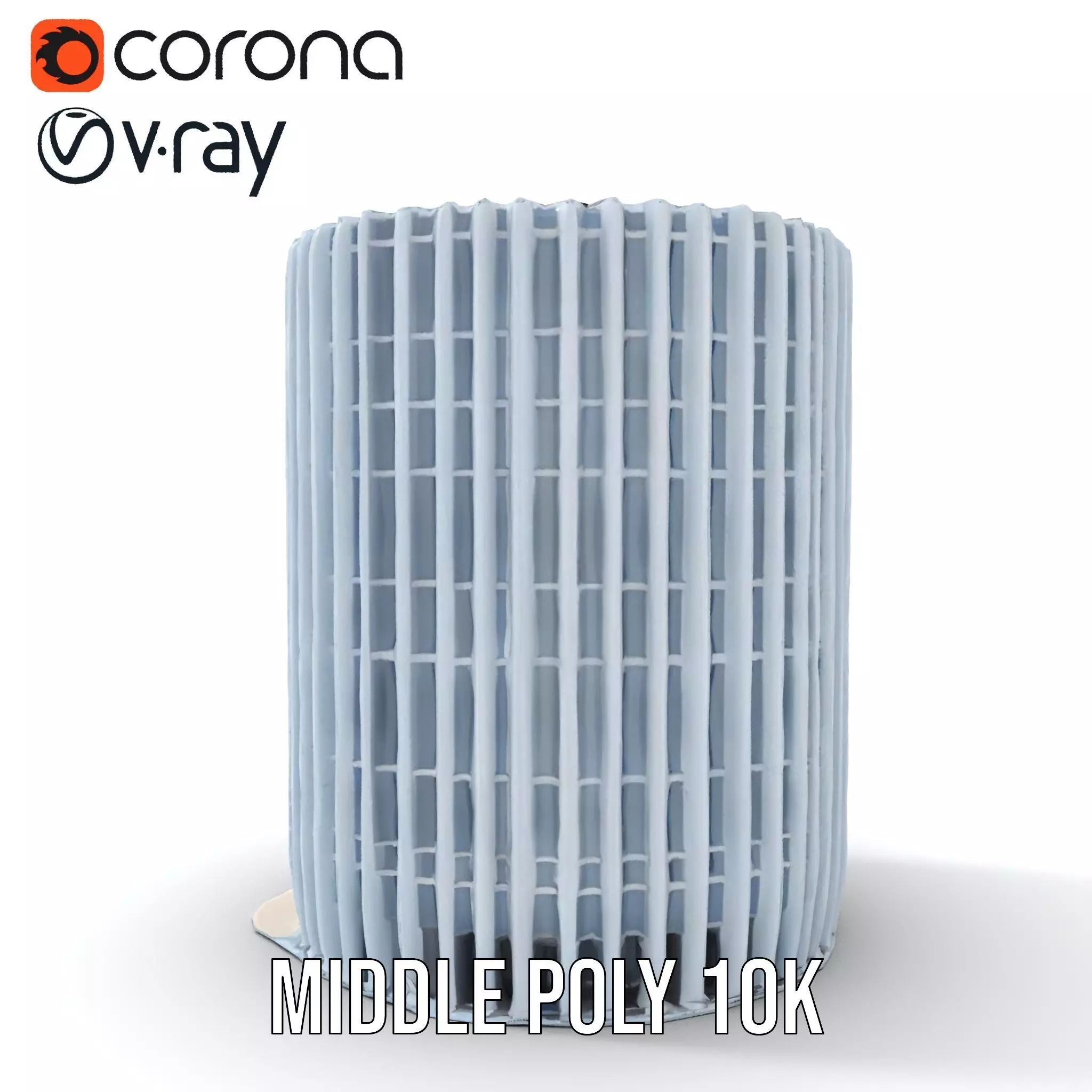 Futuristic Skyscraper Glass model pack Low-poly 3D model_16