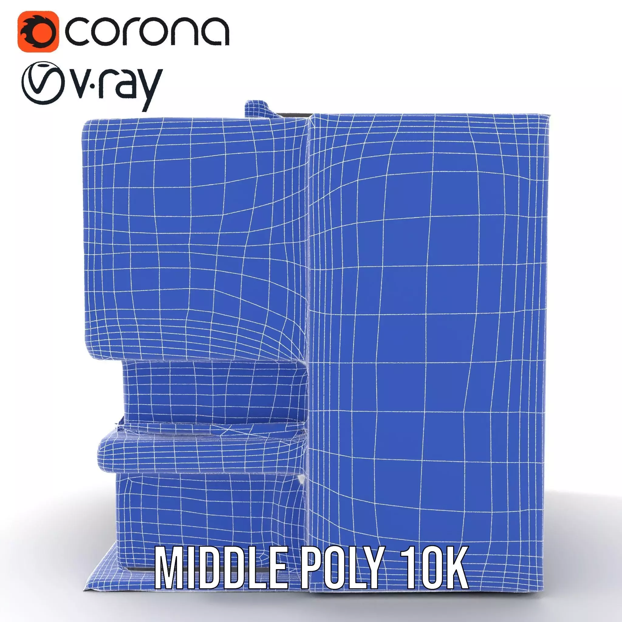 Modern Office Building model pack Low-poly 3D model_24