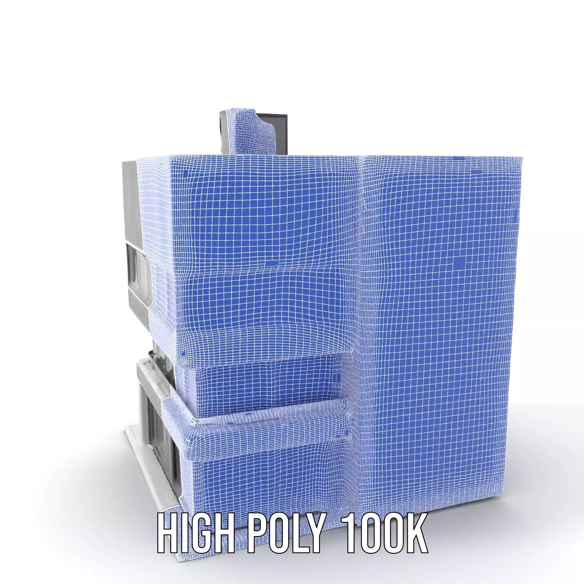 Modern Office Building model pack Low-poly 3D model_4