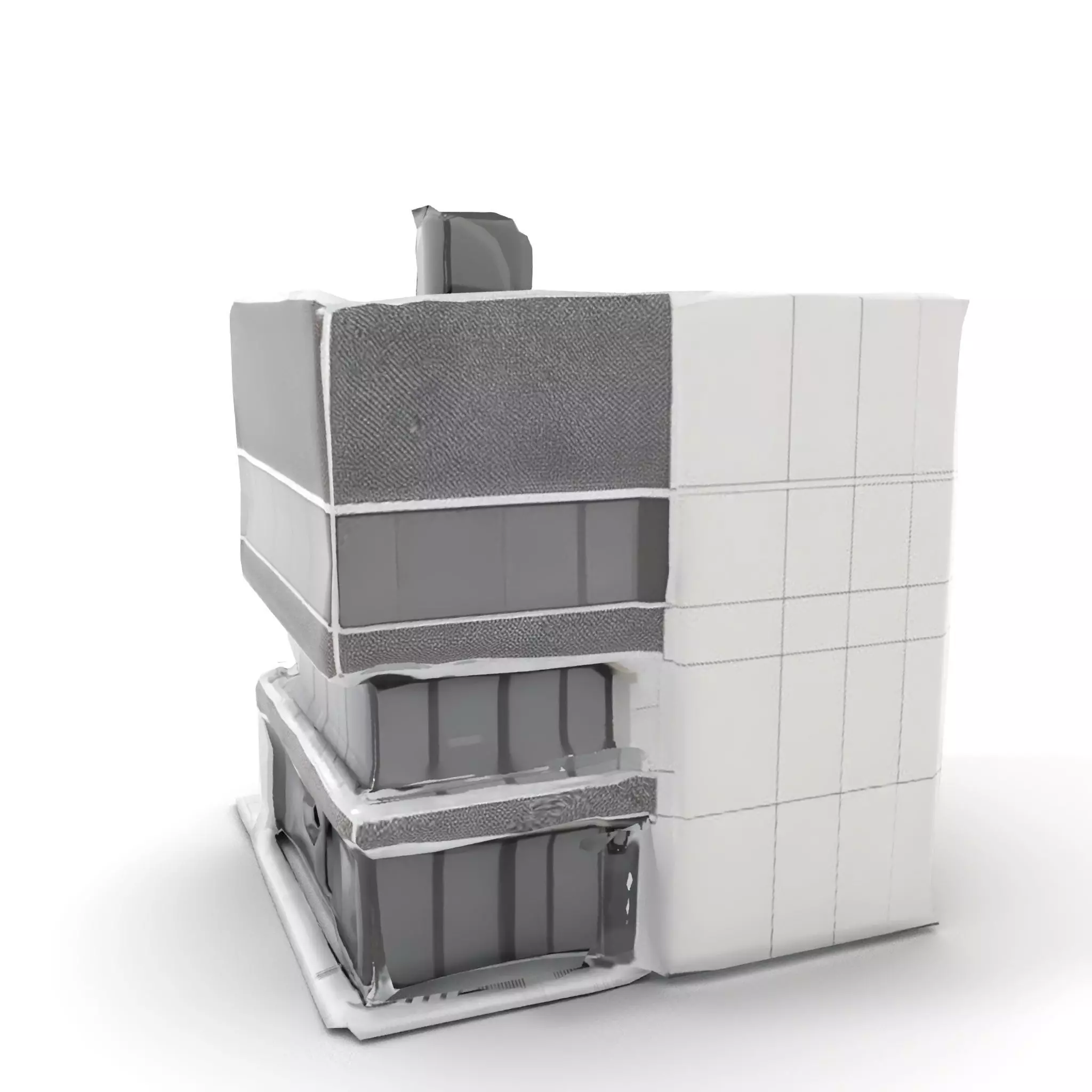 Modern Office Building model pack Low-poly 3D model_7