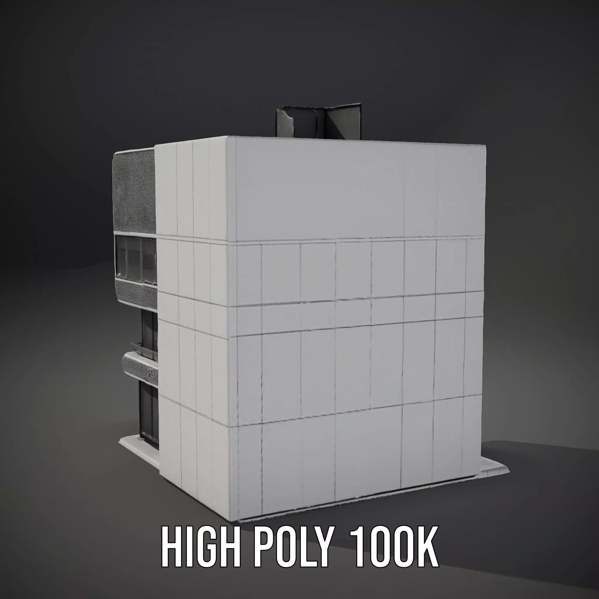 Modern Office Building model pack Low-poly 3D model_10