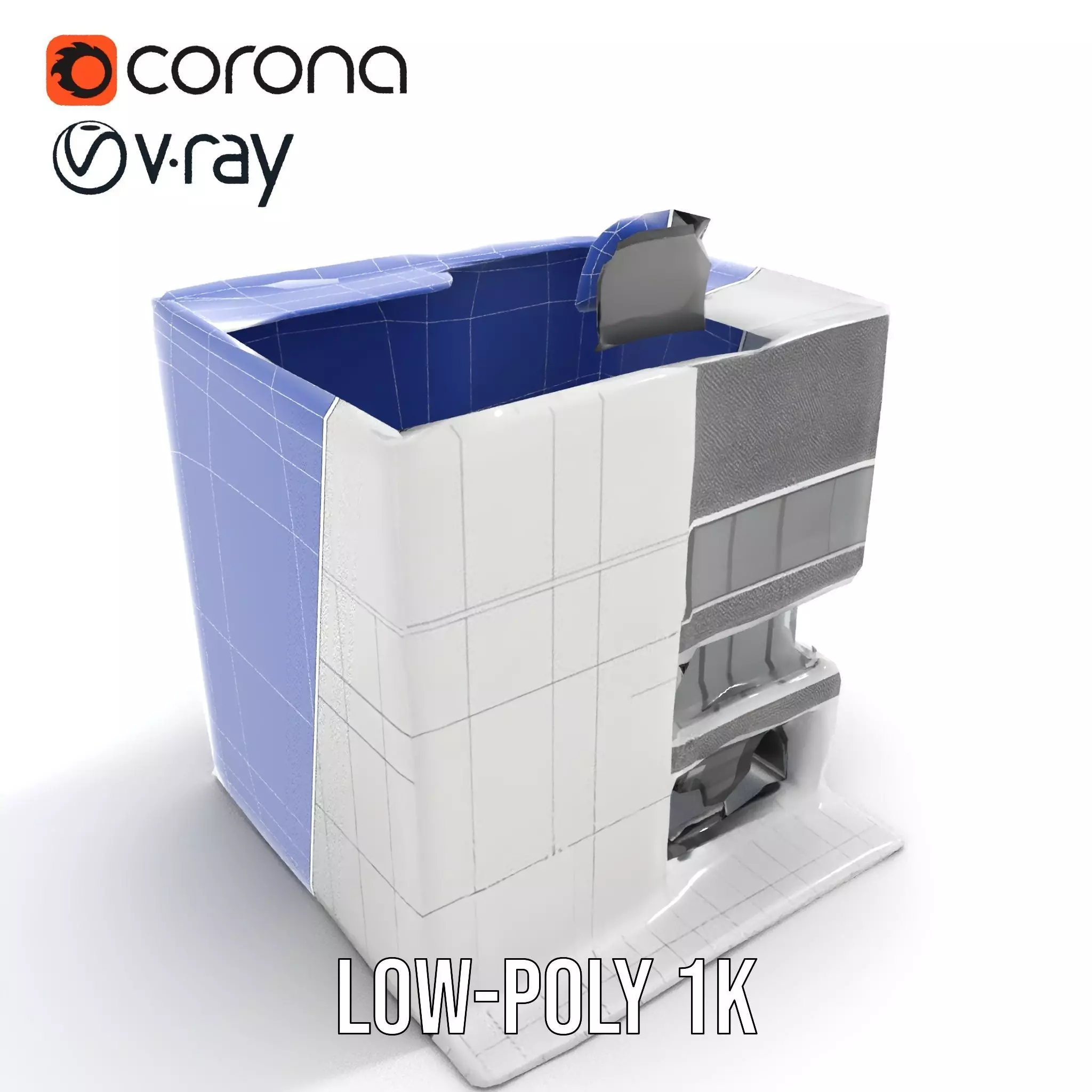 Modern Office Building model pack Low-poly 3D model_31