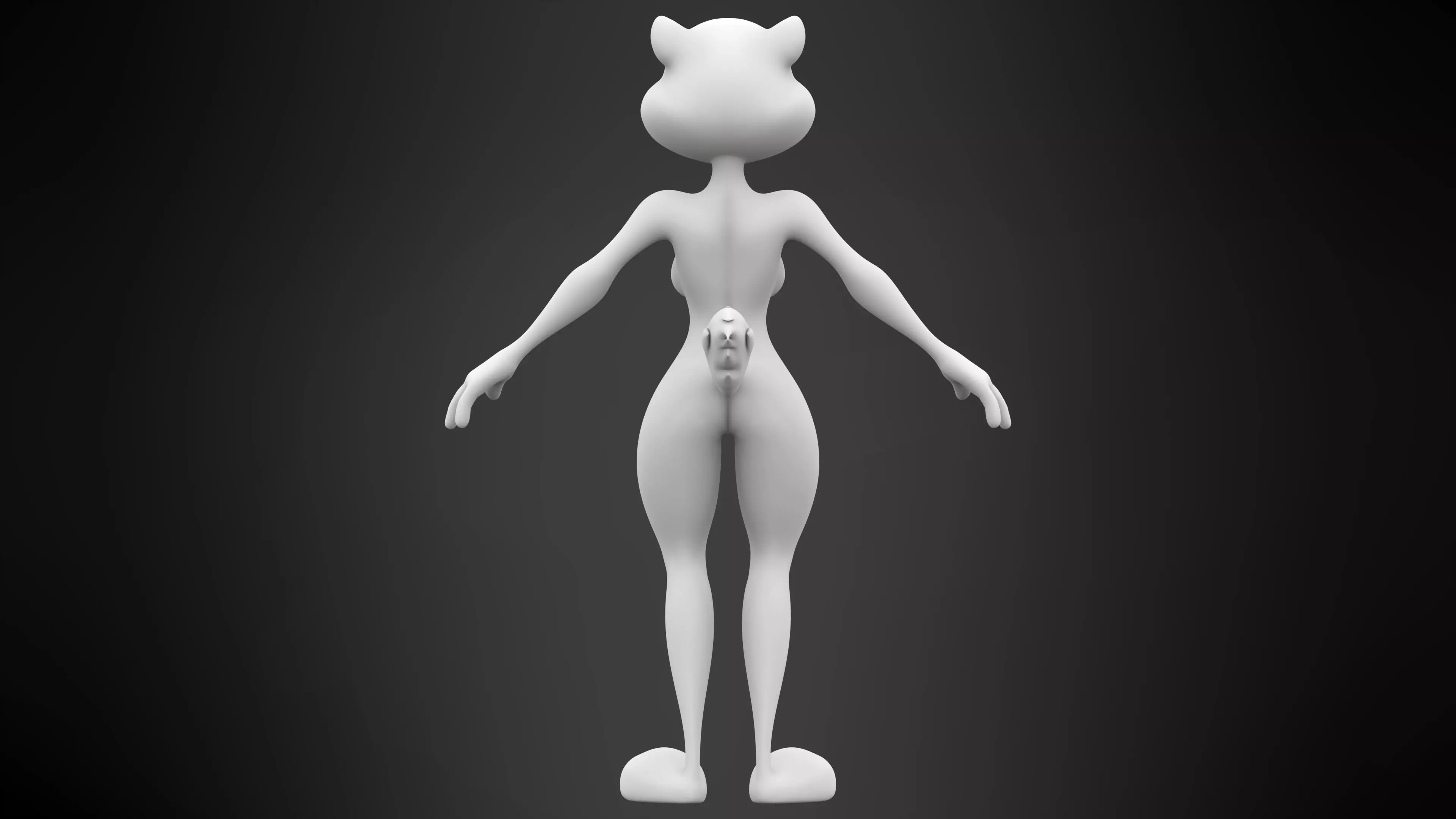 Olivia Weasel 3D model_8