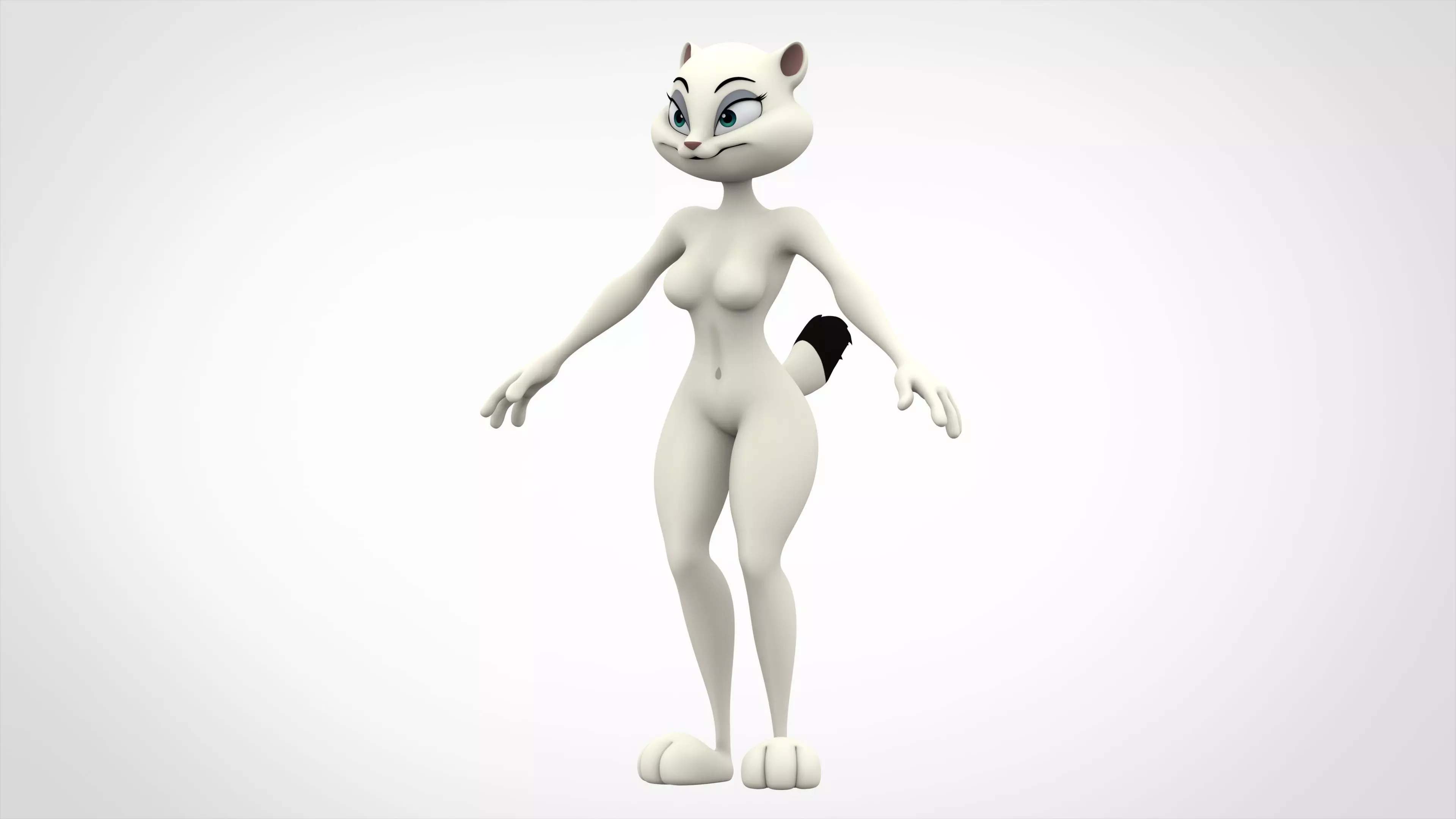 Olivia Weasel 3D model_0
