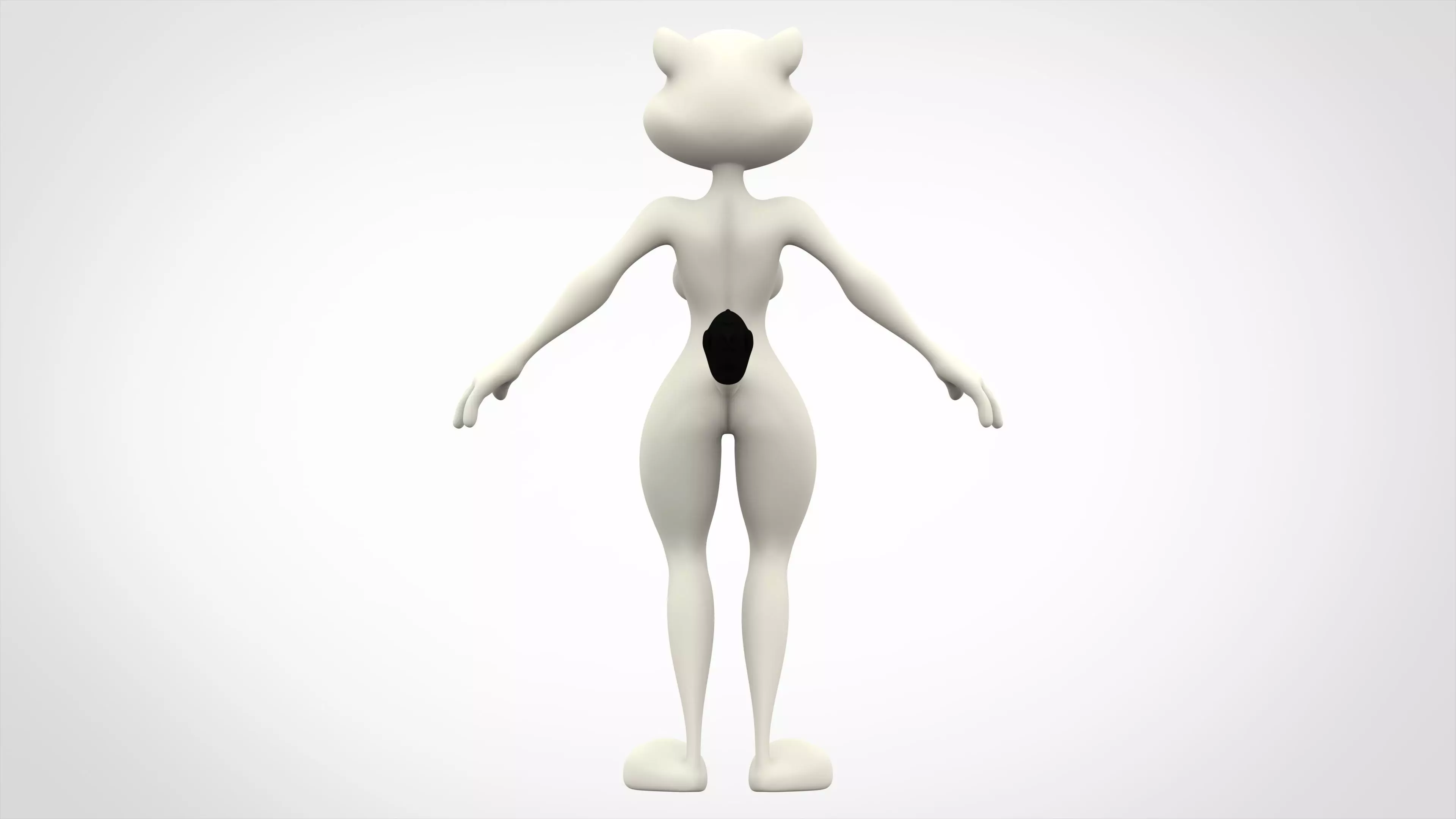 Olivia Weasel 3D model_3