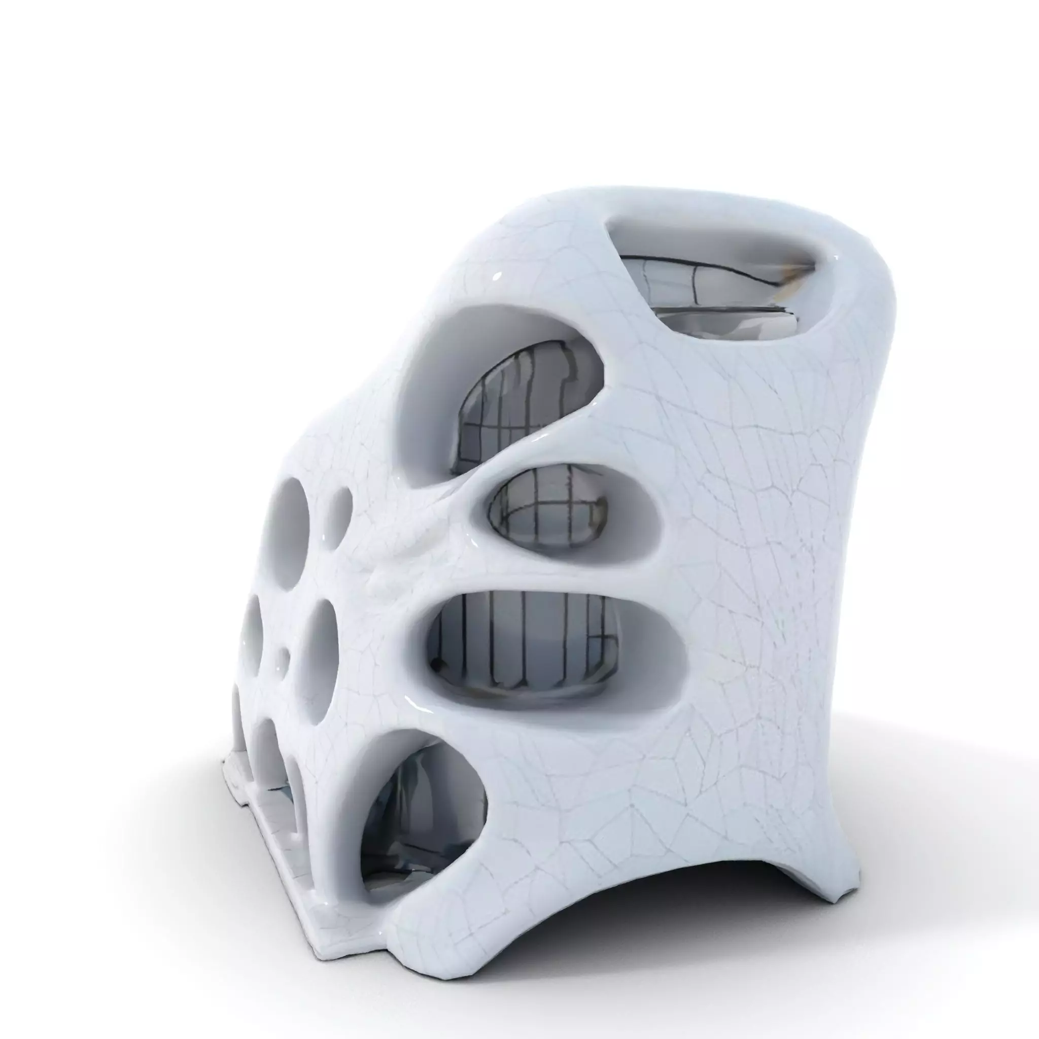 Futuristic Organic Architecture model pack Low-poly 3D model_6