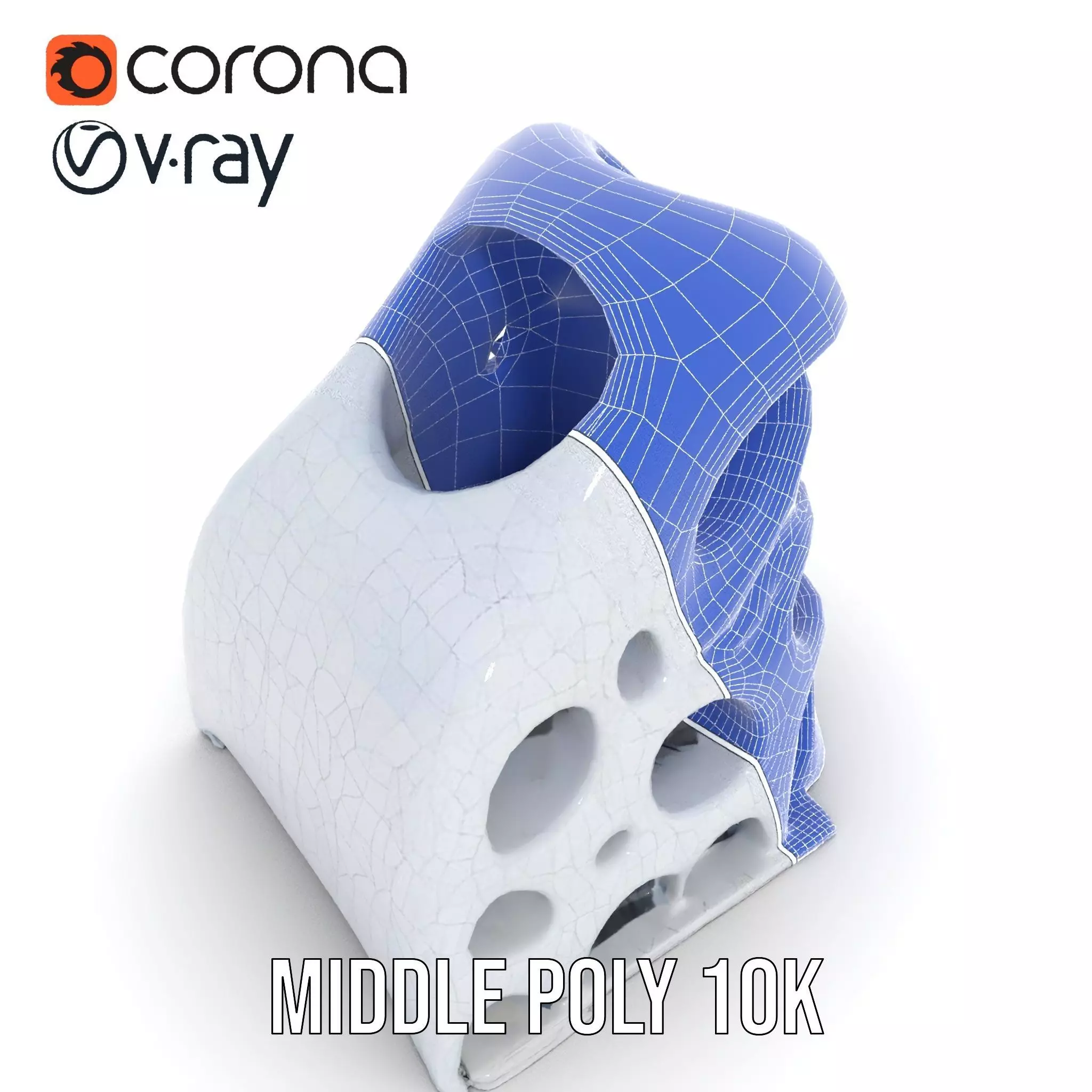 Futuristic Organic Architecture model pack Low-poly 3D model_21