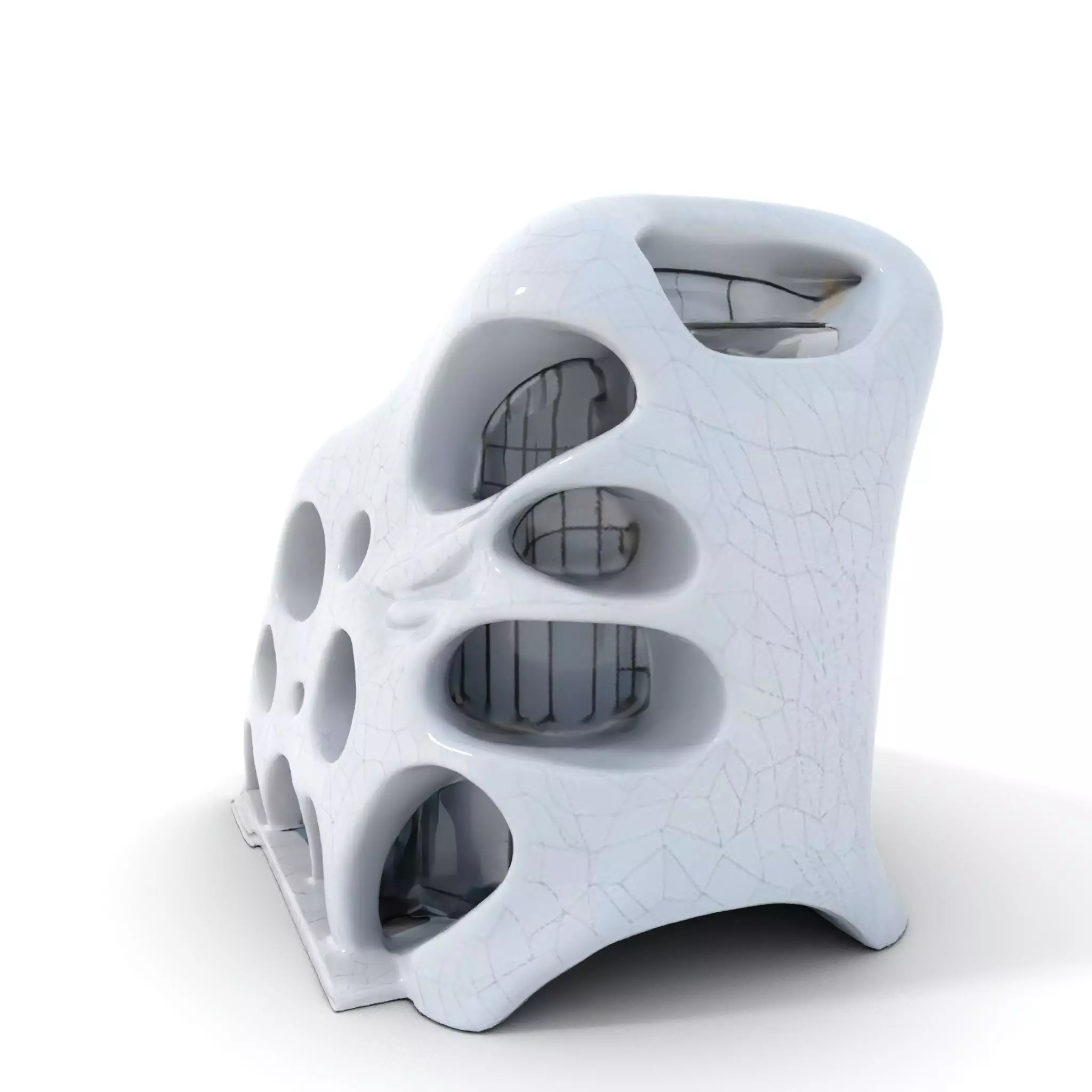 Futuristic Organic Architecture model pack Low-poly 3D model_0