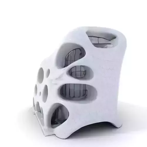 Futuristic Organic Architecture model pack Low-poly 3D model