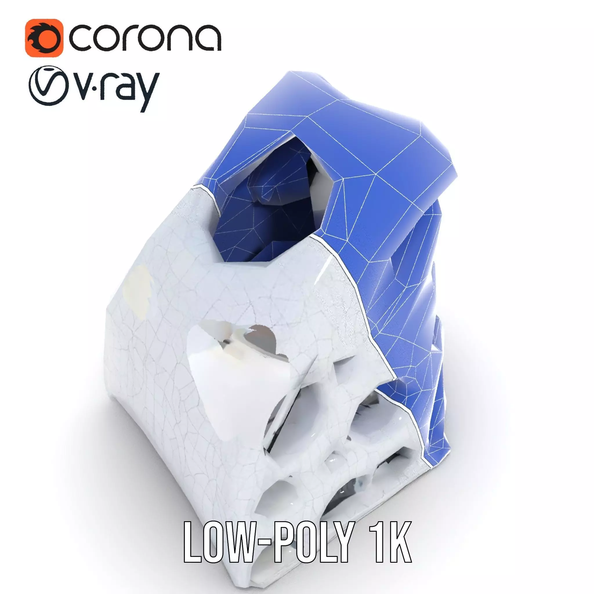 Futuristic Organic Architecture model pack Low-poly 3D model_12