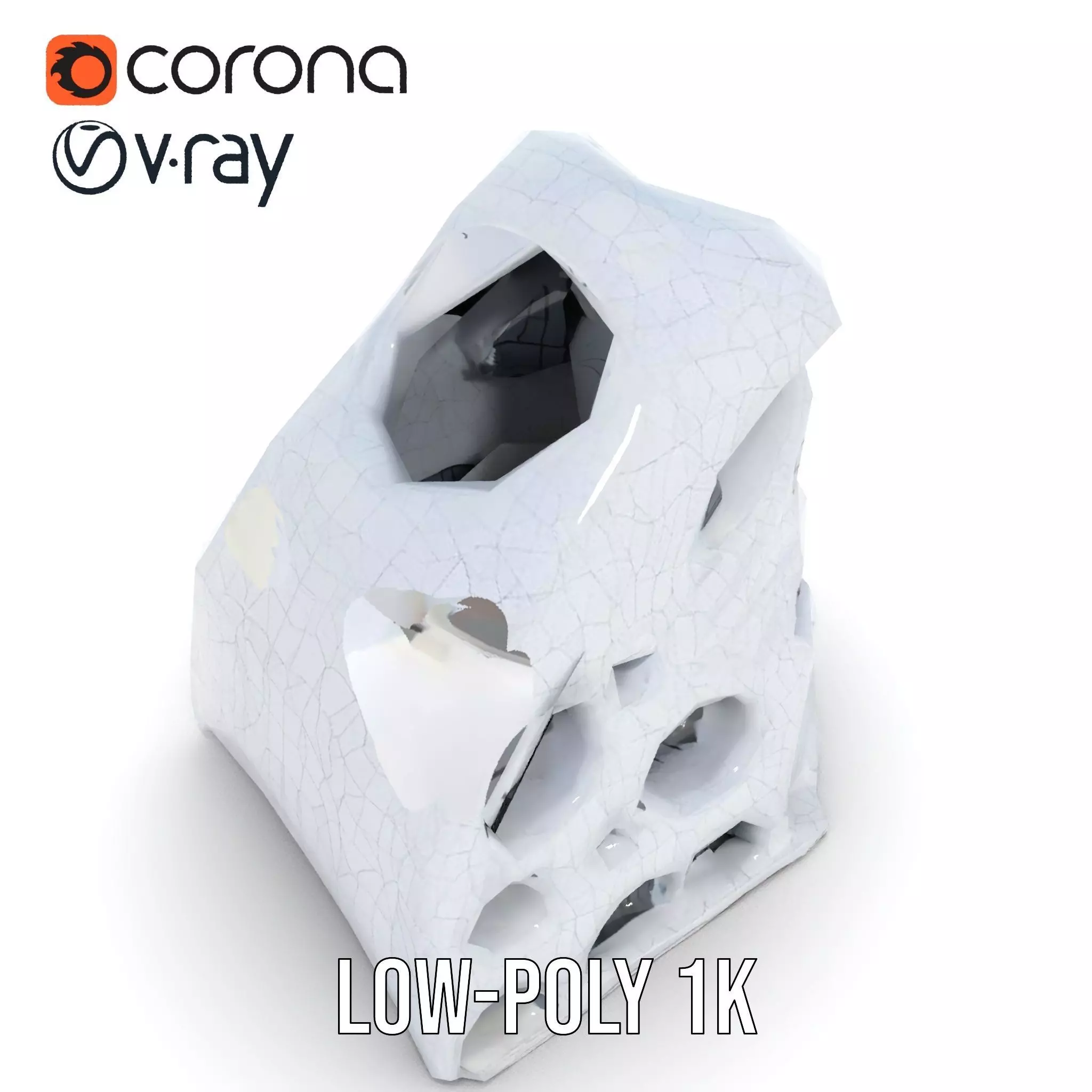 Futuristic Organic Architecture model pack Low-poly 3D model_19