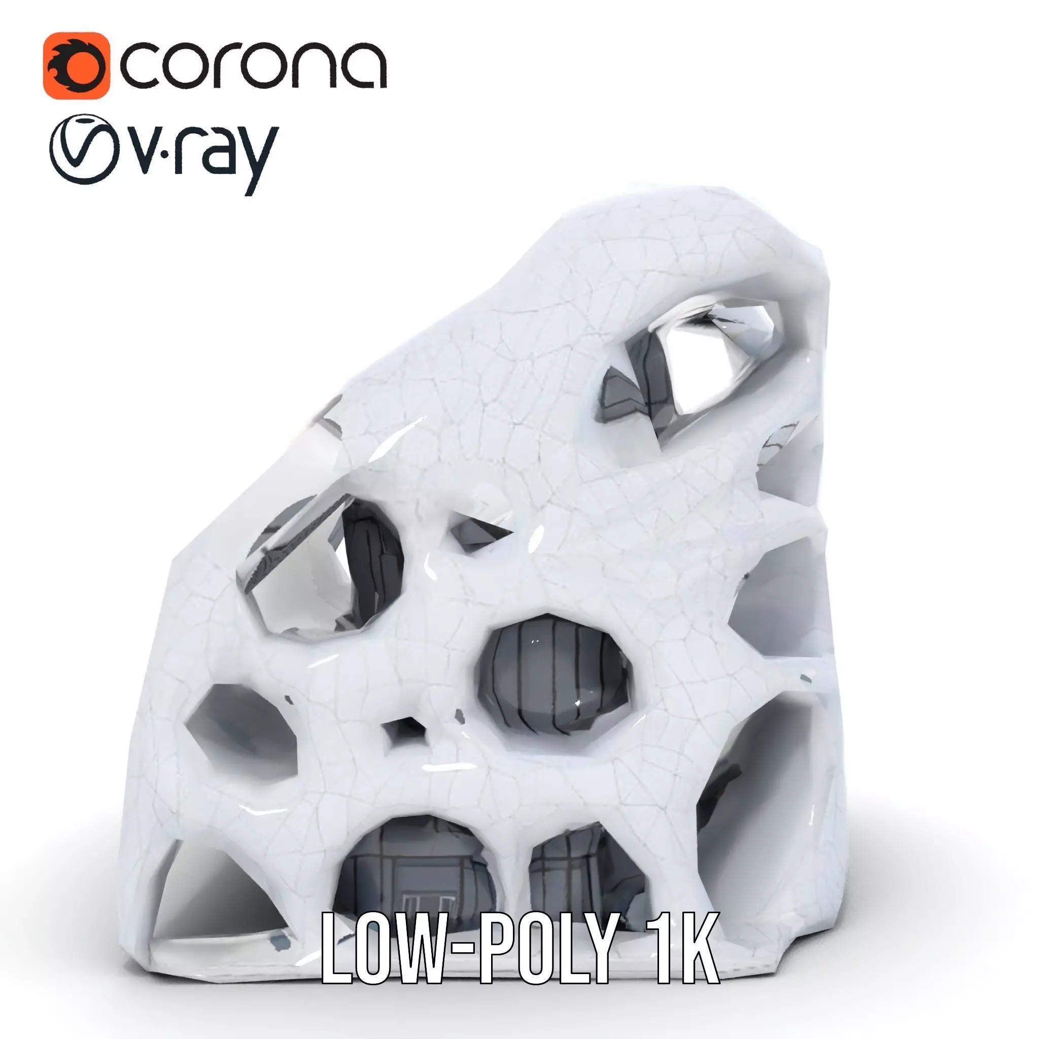 Futuristic Organic Architecture model pack Low-poly 3D model_22