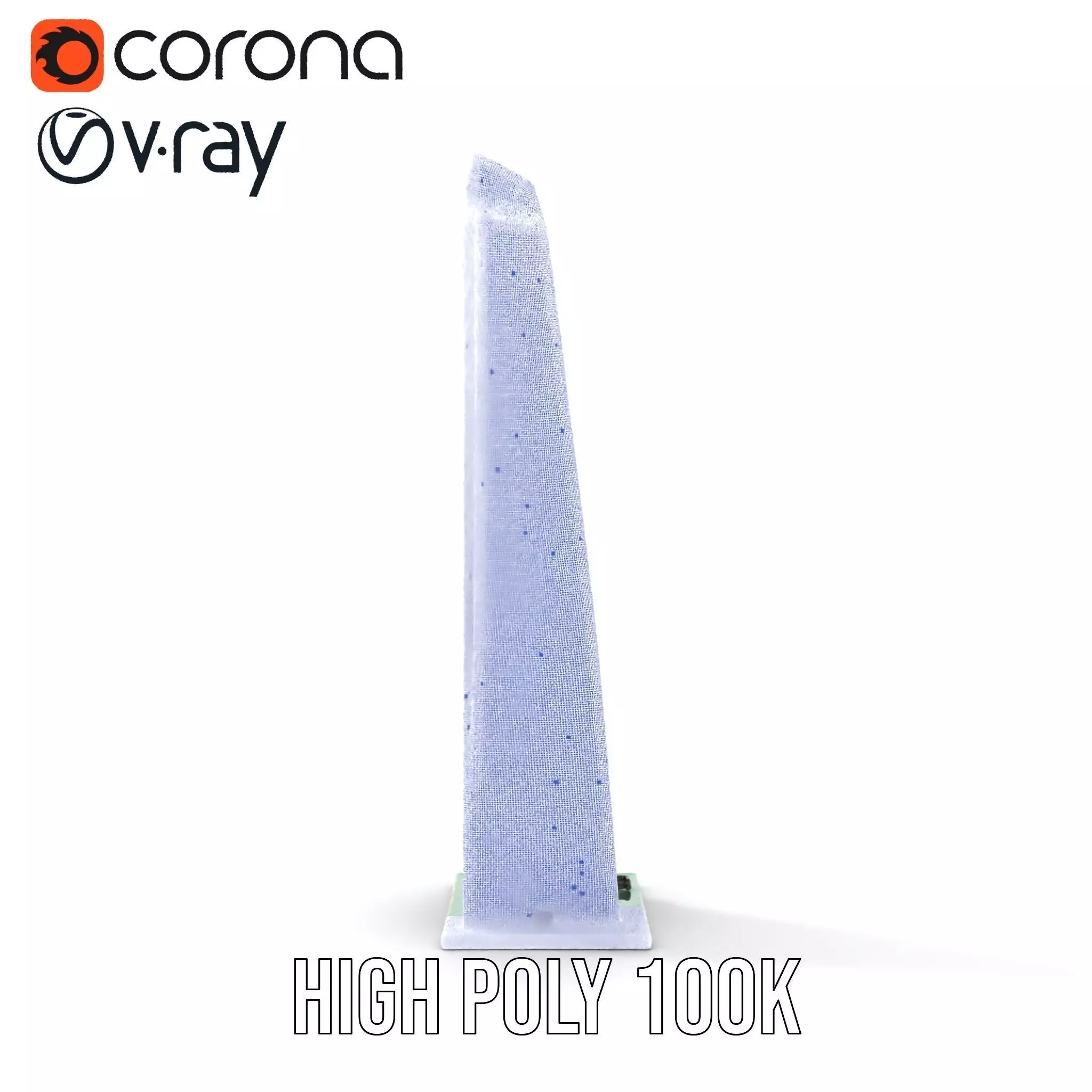 Sleek Glass Obelisk model pack Low-poly 3D model_20